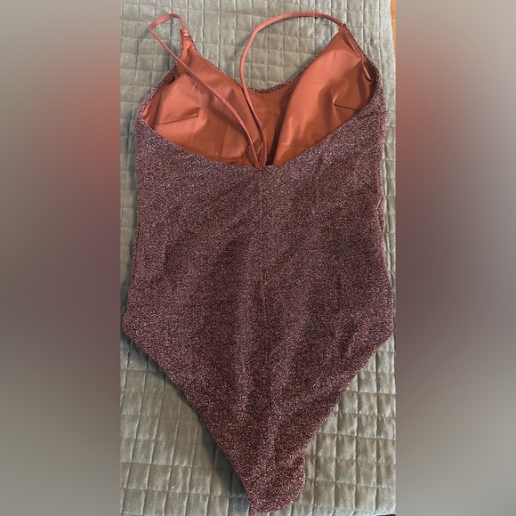 H&M Bronze one piece bathing suit - Picture 2 of 2